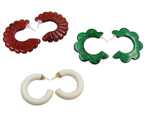 Boucles d'oreilles d'été faites à la main en résine artisanale Nouvelle arrivée Papillon Perles Boucles d'oreilles en résine pour femmes Cadeau pour petite amie - Product Image 2