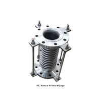 Joint de dilatation soufflé en acier inoxydable 304 poli de haute qualité, 6 pouces x 40 cm, à bride PN16 avec tirant, compatible OEM/ODM