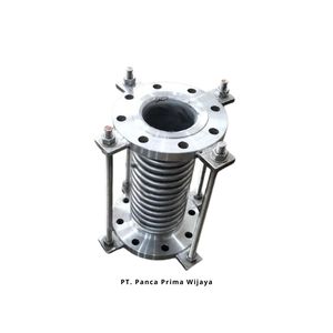 Soufflet de joint de dilatation SS304 de haute qualité 6 pouces X 40cm bride PN16 avec biellette OEM et ODM pris en charge - Product Image 3