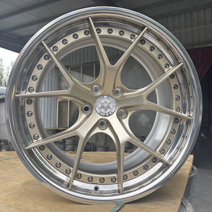 Viaol 4 pièces, nouvelles jantes en alliage d'aluminium forgé poli or champagne, deux pièces, avec design concave pour E545 G300 - Product Image 1