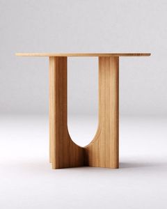 Mesa de Centro Minimalista de Madera Maciza Hecha a Mano, Duradera, con Forma Personalizada, para Muebles de Interior Contemporáneos - Product Image 4