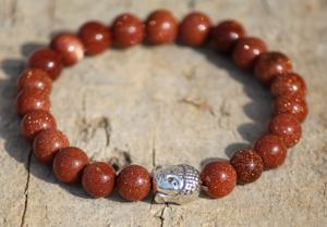 Sunsitara Bracelet de Bouddha en pierre semi-précieuse unisexe motif de forme de numéro classique pour les mariages de yoga fêtes cadeaux d'anniversaire - Product Image 2