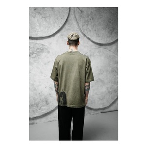 Ropa deportiva de punto de gran tamaño para hombre, 100% de algodón, ropa de calle estampada, logotipo personalizado, talla grande, secado rápido - Product Image 2