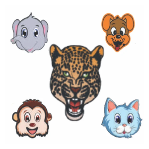 หน้ากากปาร์ตี้รูปสัตว์หน้ากากเครื่องแต่งกายสีสันสดใส10แพ็คสำหรับเด็กและผู้ใหญ่สำหรับวันเกิดและวันฮาโลวีน - Product Image 1