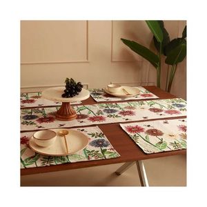 Mexican Fruit Basket Embroidered Festival Texture <b>Placemat</b> Wedding Party Linen Table Mat Dining Decor Table Kitchen Accessories - Product Image 2