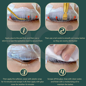 Outils de rehaussement de cils de qualité supérieure, réutilisables et durables, meilleur produit en couleur dorée, outil de rehaussement de cils tout-en-un pour usage domestique - Product Image 5