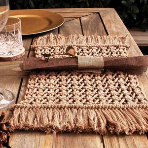 Elegantes y elegantes tapetes bohemios de macramé, diseño rectangular hecho a mano para el hogar, Hotel o restaurante, decoración perfecta para el hogar - Product Image 6