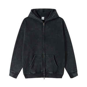 Custom 500 Gsm Heavyweight Full <b>Zip</b> <b>up</b> <b>Hoodies</b> Manufacturer Oversize Washed Thick <b>Hoodies</b> With Zipper <b>Zip</b> <b>up</b> <b>Hoodies</b> for Unisex - Product Image 5