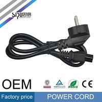 SIPU Europe C7/C14/C13 Cordon d'alimentation secteur avec gaine en PVC pour ordinateur PC et moniteur Type d'extrémité femelle IEC