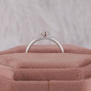 Oval Diamond Solitaire Engagement <b>Ring</b>, Lab Grown Diamond Wedding <b>Ring</b>, 6 Claw Prongs Diamond <b>Ring</b>, <b>Ring</b> <b>for</b> Her - Product Image 3