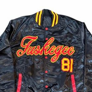 Tuskegee Winter Varsity Jacket 81 Year Tribute Bordado Chest Logo School Spirit Prendas de abrigo Ropa universitaria personalizada Unisex a granel - Product Image 2