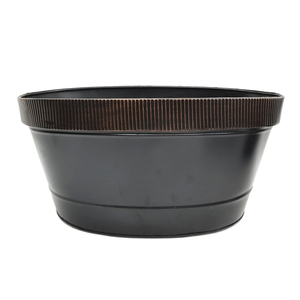 Meilleure vente article métal Bronze ovale baignoire jardinière Pot pour sol mur Table haut intérieur extérieur et décoration de la maison et du jardin - Product Image 1