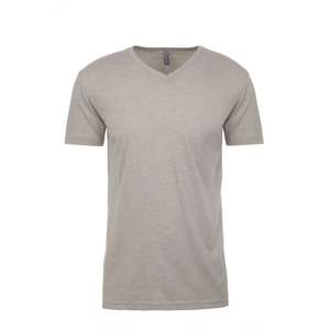 Camiseta Premium CVC con cuello en V para hombre, camiseta de bambú con cuello en V, camisetas Premium de mezcla de algodón con cuello en V para hombre - Product Image 5