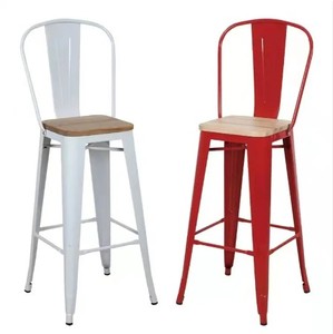 Intérieur Extérieur Chaud Tabourets de bar à hauteur de comptoir Salle à manger moderne Tabouret de bar industriel en métal vieilli Chaises - Product Image 5