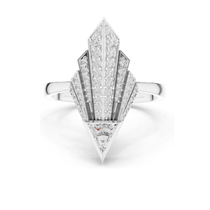Bague pour femme en diamant de laboratoire 0,577 CT, clarté VVS-VS EF, or 18 carats, 14 carats, 10 carats et argent 925, or rose, or jaune, or blanc - Product Image 1