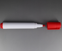 Stylo marqueur pour tableau blanc scolaire Encre effaçable à sec non toxique en plastique noir et rouge Prix bon marché certifié par EN71