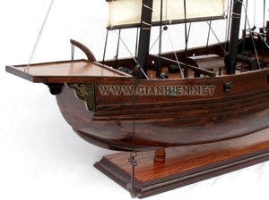 JUNKS-modelo de barco antiguo de madera, modelo de barco artesanal - Product Image 2