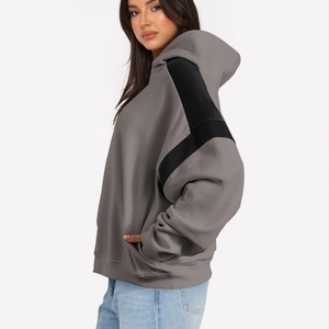 Nuevo diseño, venta al por mayor, 2025 suave 450GSM, ropa de calle, sudaderas con capucha y sudaderas de mujer de gran tamaño, sudadera de invierno de peso pesado para damas - Product Image 4