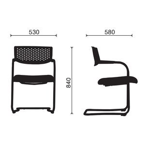 เก้าอี้ประชุมหุ้มเบาะนั่งสบาย รุ่น HOM1013_01 - Product Image 3