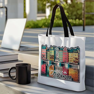 Heavy Duty Pure <b>Cotton</b> Tote <b>Bag</b> Foldable & Eco-Friendly Perfect for Groceries and Personal Use - Product Image 4