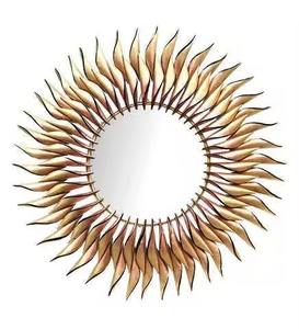 กระจกติดผนังโลหะปรับแต่งได้หรูหราทันสมัยสไตล์ที่เป็นเอกลักษณ์สำหรับห้องนั่งเล่นบ้านและของตกแต่งห้องโถงโรงแรม - Product Image 1