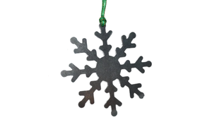 เกล็ดหิมะโลหะแขวนเครื่องประดับสำหรับต้นคริสต์มาสราคาขายส่ง - Product Image 1