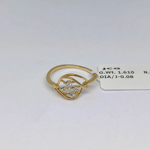 Anillos de Cóctel Elegantes de Oro Rosa con Diamantes para Mujer, Diseño Moderno y Elegante - Product Image 1