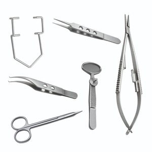 Juego de Instrumentos Quirúrgicos Oftálmicos Manuales de Primera Calidad, Herramientas Microquirúrgicas de Acero Inoxidable Reutilizables, Equipo para Hospitales Veterinarios - Product Image 1