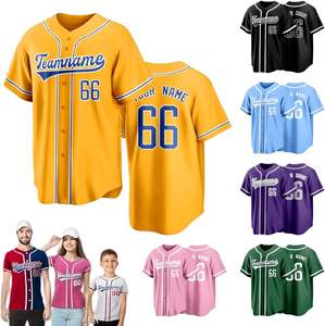 Personalizar bordado béisbol Jersey estilo camisa al por mayor personalizar igual que usted piensa - Product Image 1