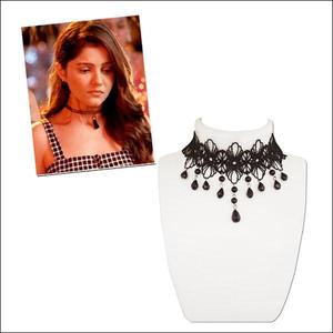 Jeweljunk Black Beads Collier ras du cou en dentelle 1108649-Pendentif mode élégant pour femme - Product Image 1
