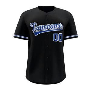 Blank Customized Color V-Neck Button Sports Baseball Jersey Sublimated Heat <b>Printed</b> <b>Mesh</b> Breathable Retro Men's Adult Youth - Product Image 5