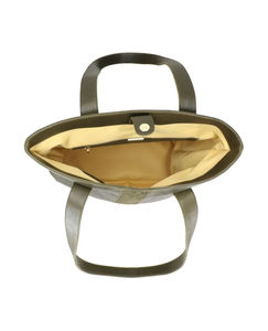 2025 bolso de hombro de gran capacidad Simple azul de cuero genuino para mujer, bolsos informales OEM personalizados de alta calidad, logotipo personalizado - Product Image 5