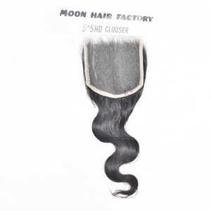 Extensions de Cheveux Humains du Temple Indien Naturels Non Traités avec Closure HD Body Wave Qualité Supérieure Prix de Gros de l'Inde - Product Image 1