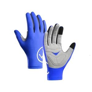 Guantes de ciclismo azules ligeros para hombre para deportes al aire libre antideslizante cuero transpirable fino y cómodo ciclismo y senderismo - Product Image 1