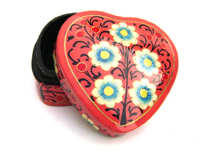 Luxurious Hand-Painted Kashmiri <b>Paper</b> Mache Trinket <b>Boxes</b> Elegant Metal Home Decor Collection for Jewelry <b>Storage</b> Home Office - Product Image 3
