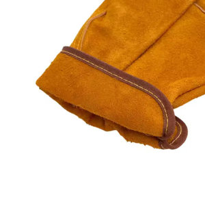 ถุงมือช่างเชื่อมหนังสำหรับงานหนักถุงมือเซฟตี้โลหะทนทานและทนทานต่อการสึกหรอจากจีน - Product Image 3