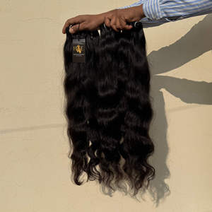 มัดผมลอนคลื่นสีดำธรรมชาติทำจากขนมิงค์บราซิลเลี่ยน - Product Image 2