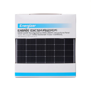 แผงโซลาร์เซลล์ Energizer Solar ENSP54NDG2420 550W-600W แบบโมโนคริสตัลไลน์ PERC BIPV แผงหลังสีขาว ได้รับการรับรองมาตรฐาน TUV - Product Image 2