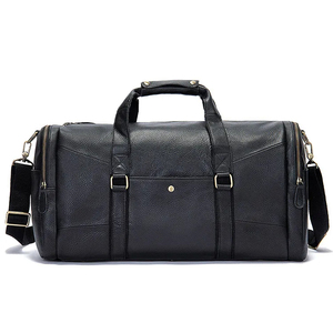 Bolsa de viaje de cuero Vintage de gran capacidad de alta calidad personalizada, bolsas de lona para hombres y mujeres - Product Image 6