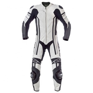 ชุดมอเตอร์ไซค์หนังเต็มตัวแบบสั่งทำพิเศษสำหรับผู้ชาย พร้อมแผ่นป้องกันสำหรับขับขี่บนสนามแข่ง ถนน และการผจญภัย - Product Image 1