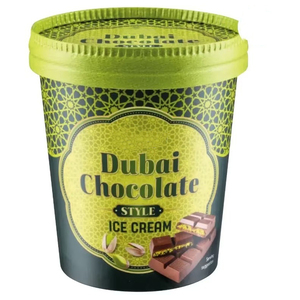 Precio bajo Venta caliente estilo Dubai Pistacho Chocolate Helado Postre indulgente con sabor a cacao profundo Venta superior asequible - Product Image 3