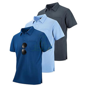 Camisas de Golf de Manga Corta para Hombre, al Por Mayor, Premium, Transpirables, de Algodón/Poliéster, con Logotipo Personalizado, Diseño Floral Tejido, Deportivas, 220g - Product Image 1