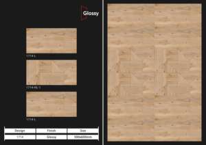 Carreaux muraux en céramique 300x600mm pour salle de bain et cuisine, finition brillante, mate, effet sucre, design mural intérieur luxueux - Product Image 3