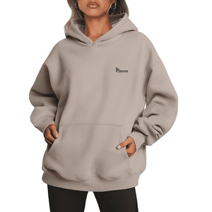 Sweat à capuche d'hiver personnalisé pour femme en molleton 100 % coton, doux, confortable, respirant, coupe classique, style streetwear décontracté - Product Image 6