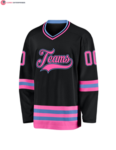 Logo de broderie par sublimation professionnel de haute qualité OEM pour les équipes de clubs de hockey Maillot de hockey sur glace personnalisé - Product Image 3