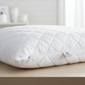 Elegante Satin Stripe 300TC Protector De Almohada extraíble para dormir de lujo estilo Hotel Cuidado cómodo y lavable - Product Image 3