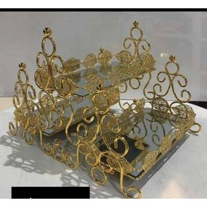 Recién llegado, chapado en oro de alta calidad, lujo, calidad, hecho de Metal, mariposas, diseñador, Chocolate cuenco para servir, suministro de decoración del hogar - Product Image 5