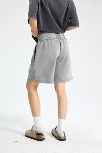 Pantalones Cortos de Boxeo Vintage de Algodón, Ligeros, Transpirables, Ecológicos, con Estampados Personalizados, para Hombre y Mujer, Cintura Media, Verano, Venta al Por Mayor - Product Image 5