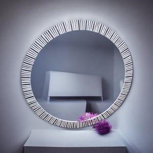 Espejo Decorativo Moderno con Incrustaciones de Hueso, Versátil para Salas de Estar o Comedores, Disponible a Buen Precio - Product Image 5