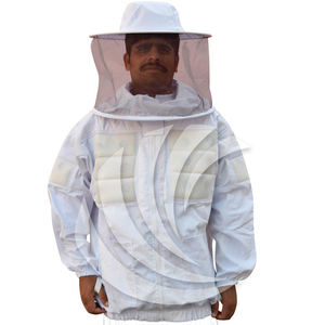 Chaqueta de Apicultura de Algodón a Prueba de Picaduras para Apicultores, Chaquetas de Apicultura de 3 Capas con Velo Protector, Venta al por Mayor - Product Image 1